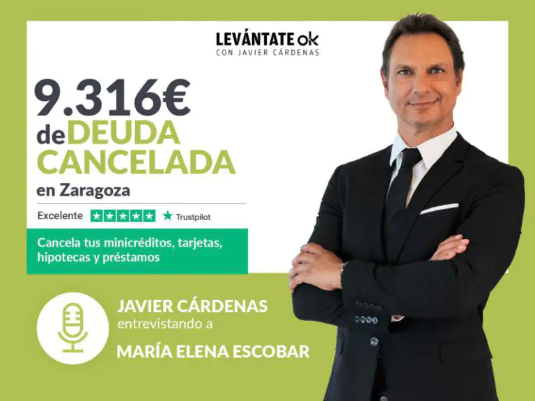 Cárdenas entrevista a una mujer de Zaragoza (Aragón) que ha cancelado 9.316 € con Repara tu Deuda Abogados - corporate.es