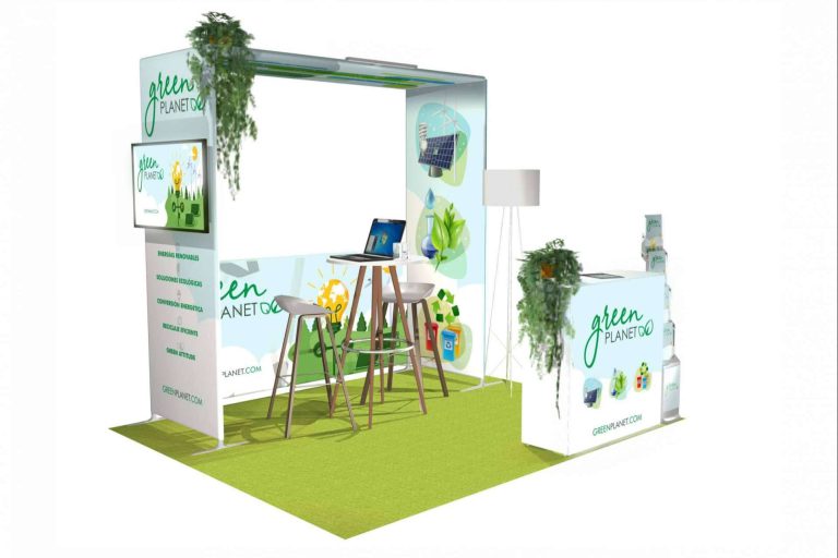 Corner personalizado de diferentes tamaños según la necesidad, de la mano de Olika Stands - corporate.es