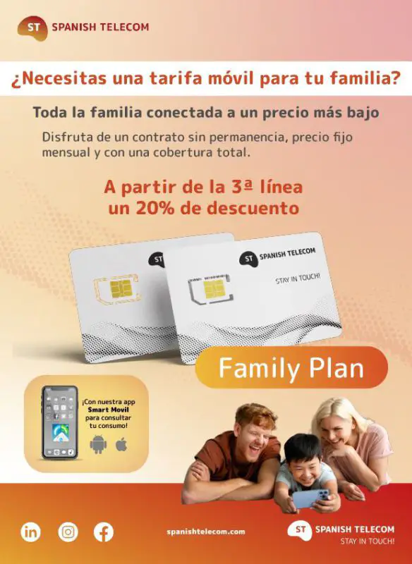 Spanish Telecom lanza "Family Plan" para que los hogares ahorren en telefonía móvil - corporate.es